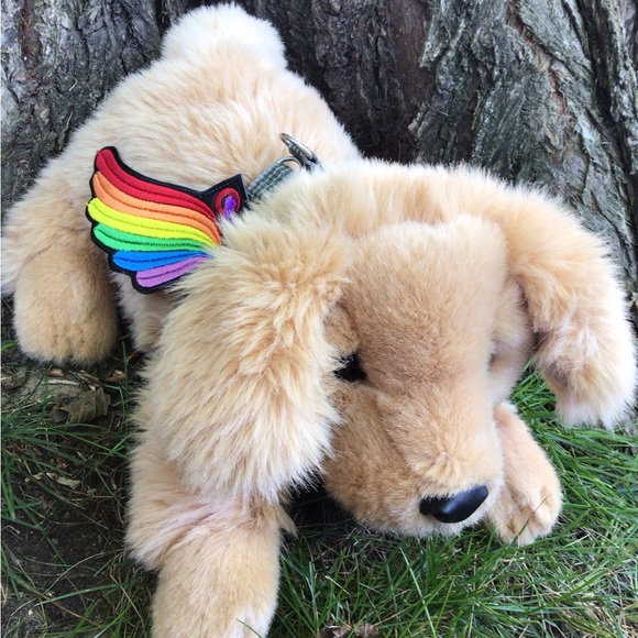 Handcrafted embroidered wings to decorate shoes /boots / skates - Picture 2 of 2